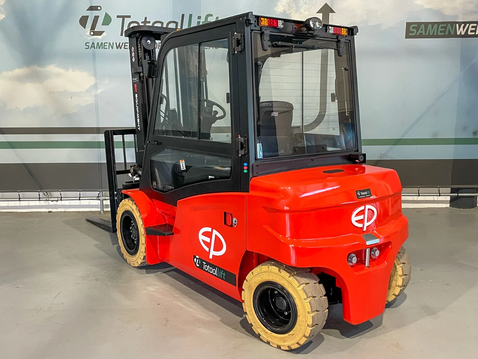 elektrische heftruck achterzijde