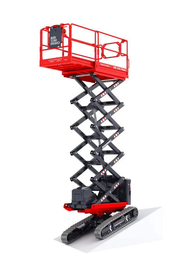 rups schaarhoogwerker transparante foto