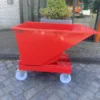Rode kiepcontainer op wielen 9